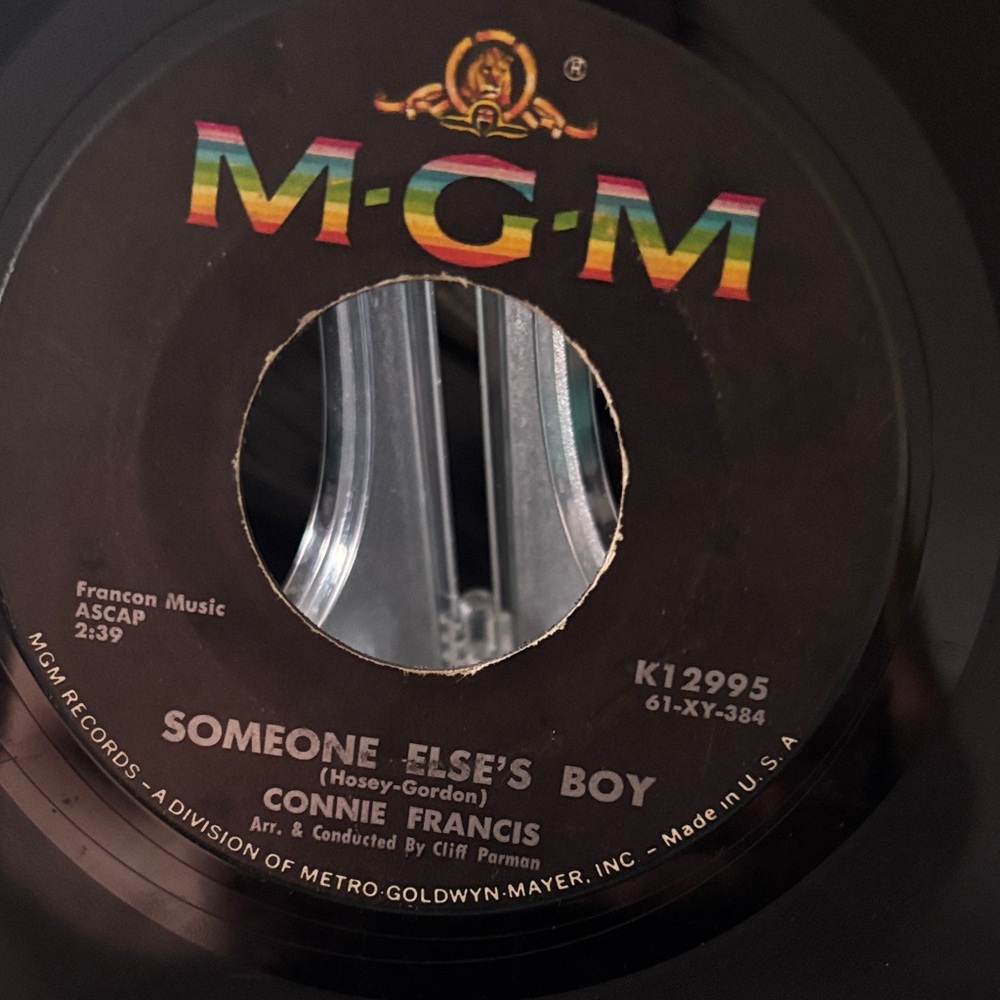 MGM Someone Else's Boy - Connie Francis (Black Vinyl)